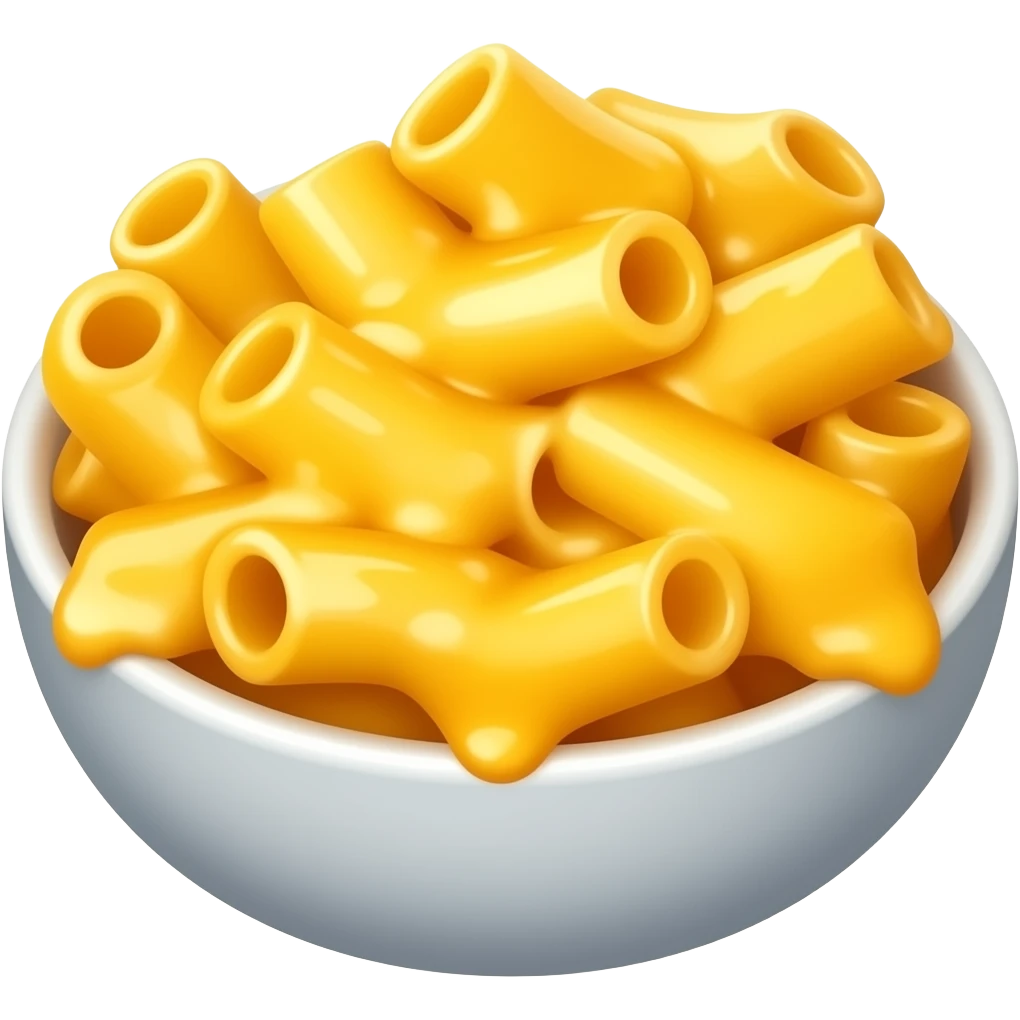 mac and cheese in bowl emoji