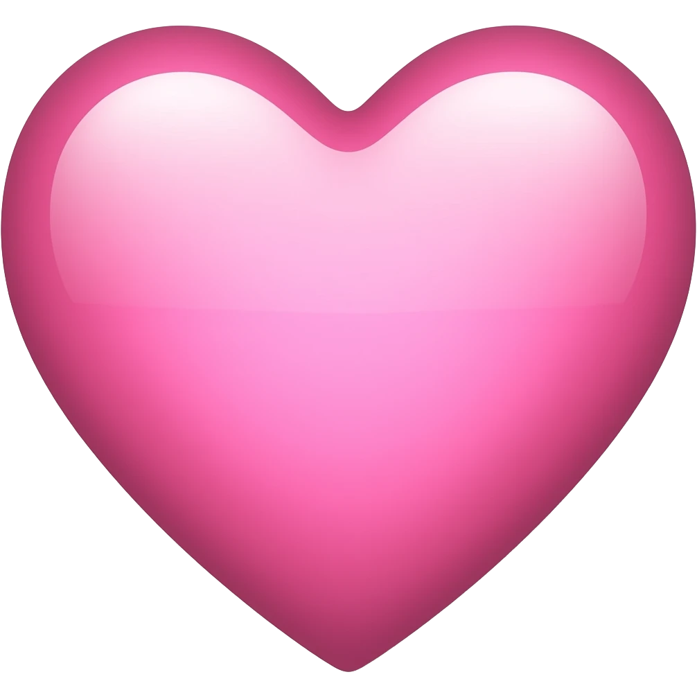 Pink Heart IOS Emojis styles emoji
