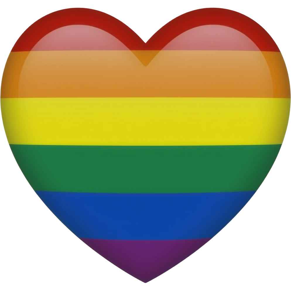LGBT flag heart emoji