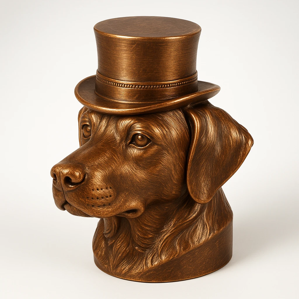 dog with tophat emoji