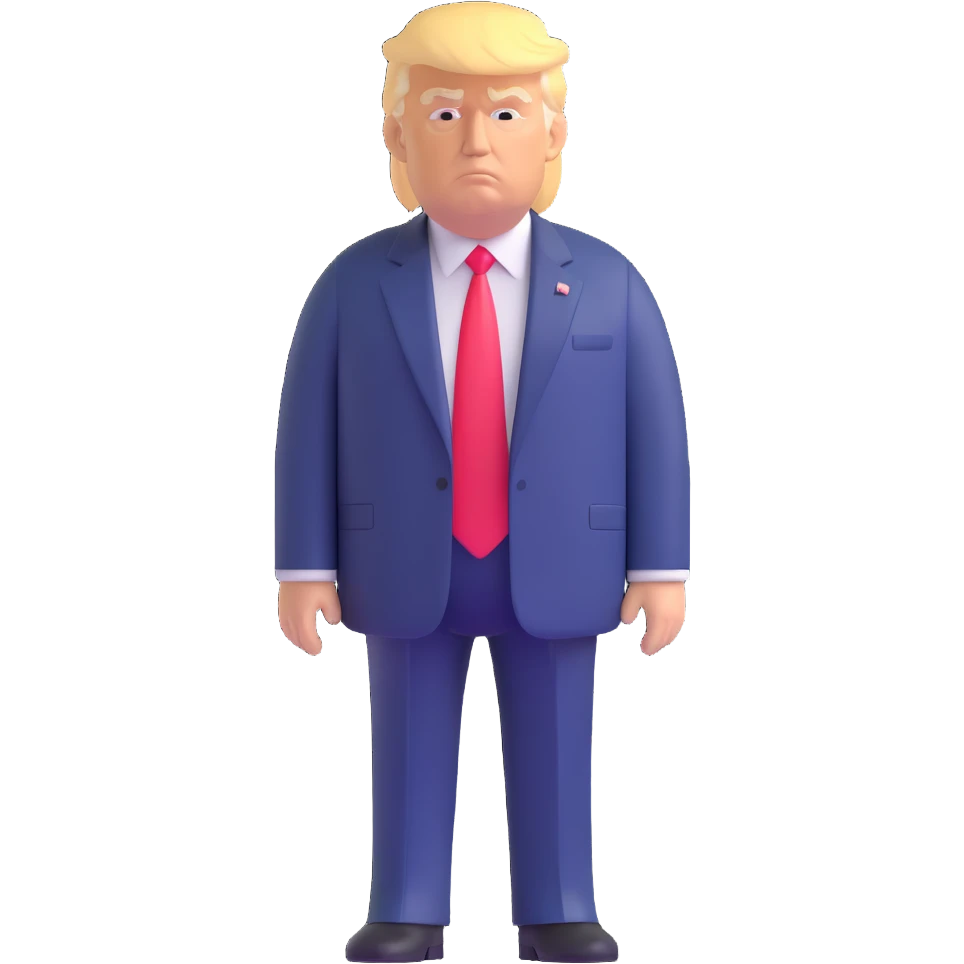 Donald Trump full body high detail emoji