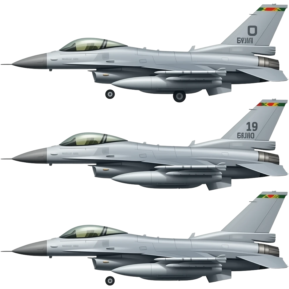 f-16s in  formation emoji