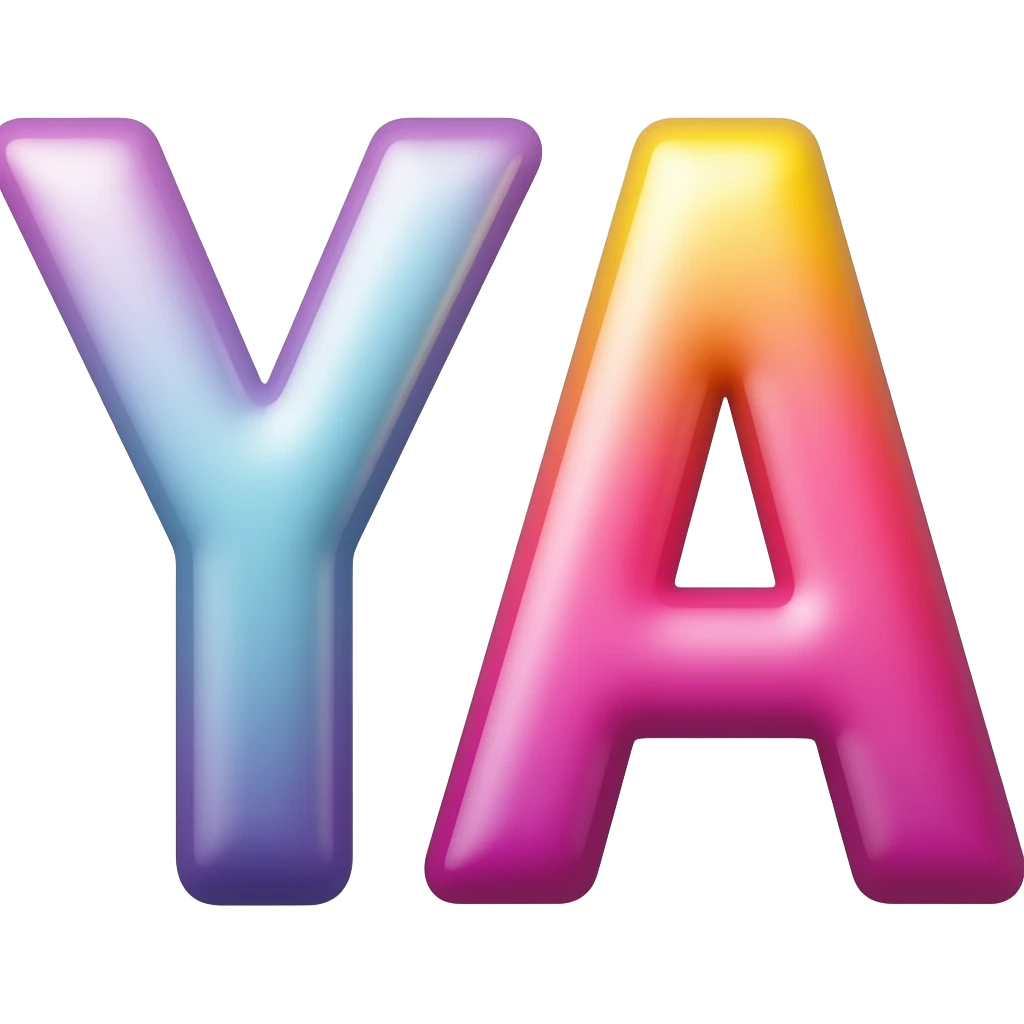 vibrant YA letters emoji