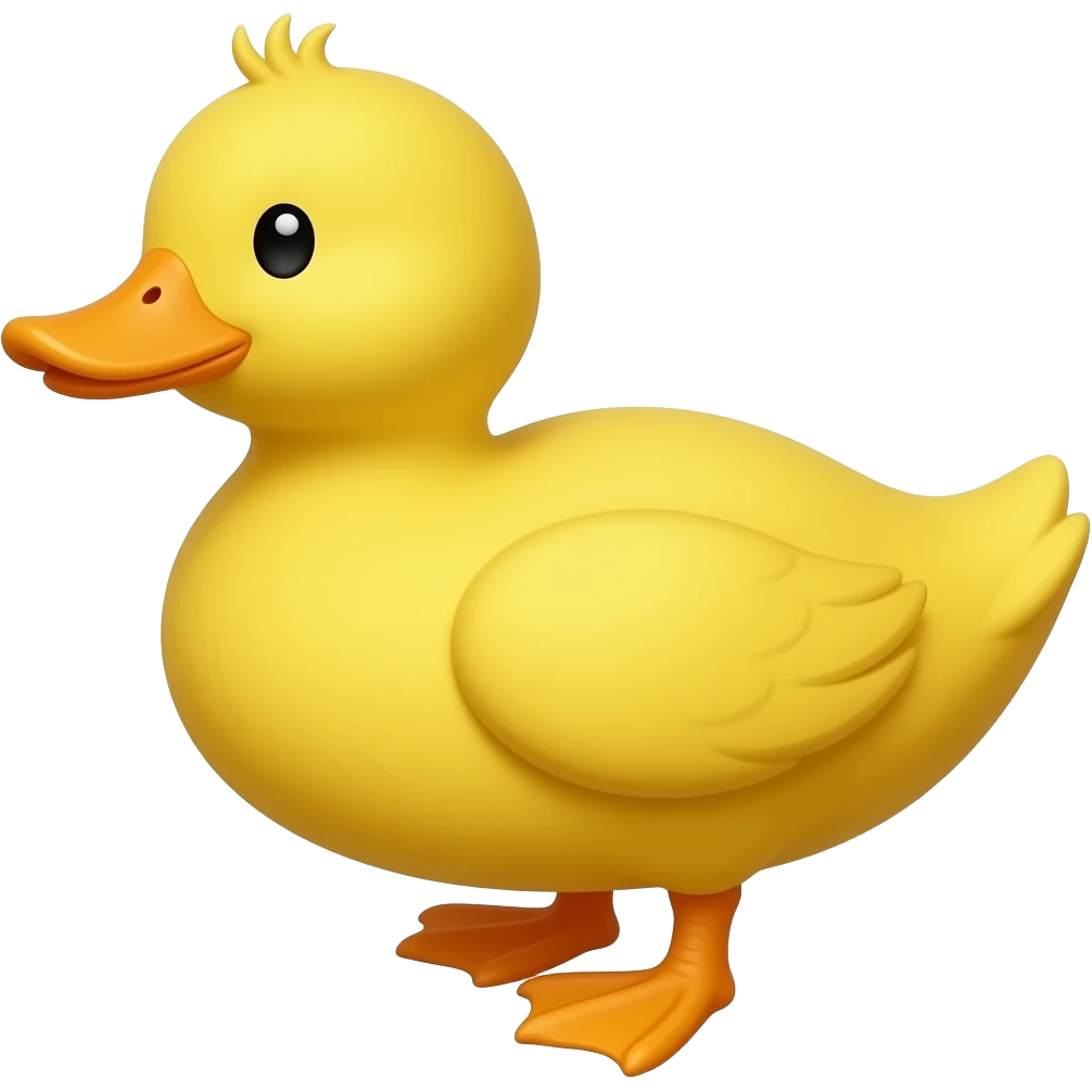 Yellow duck emoji
