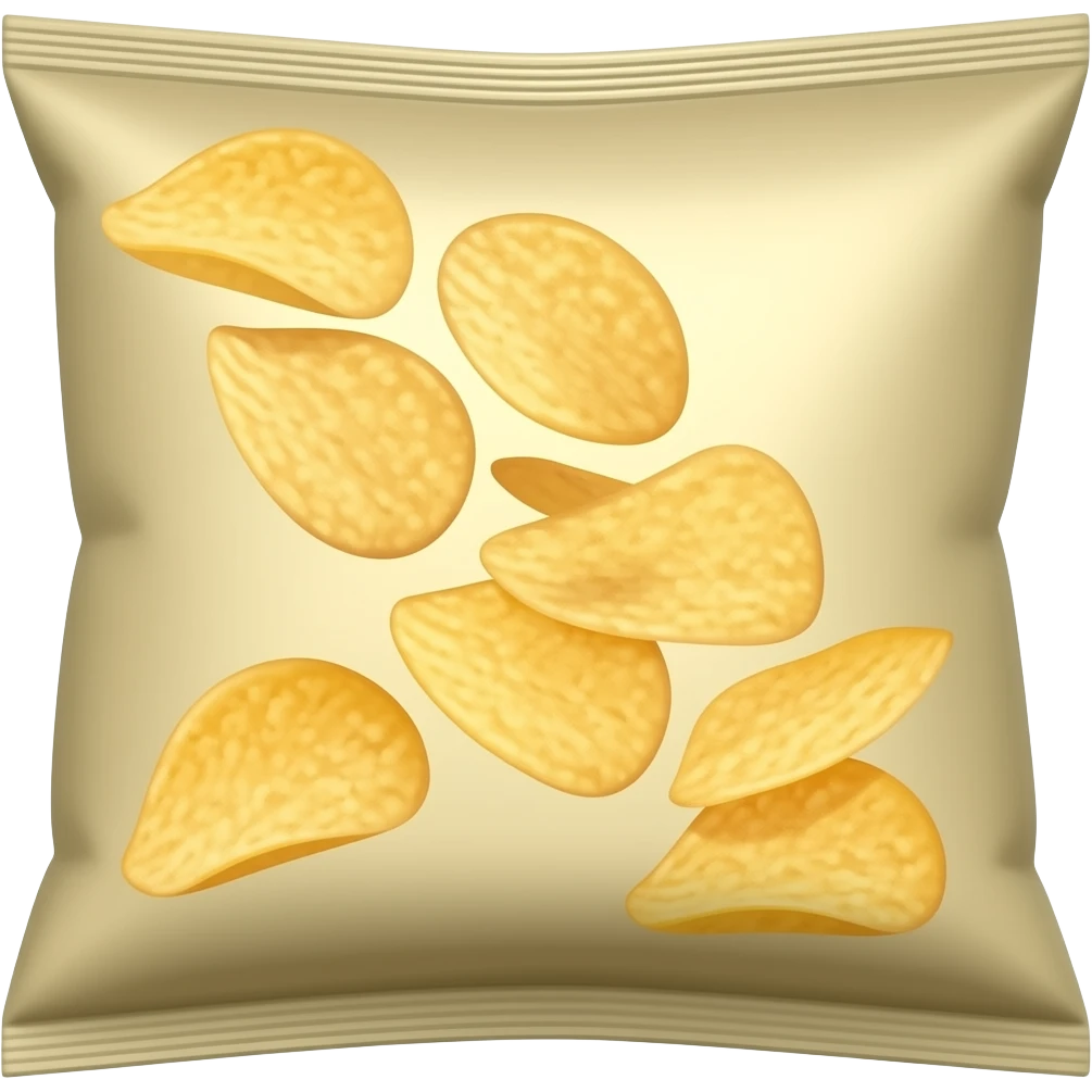 Potato chips (bag) emoji