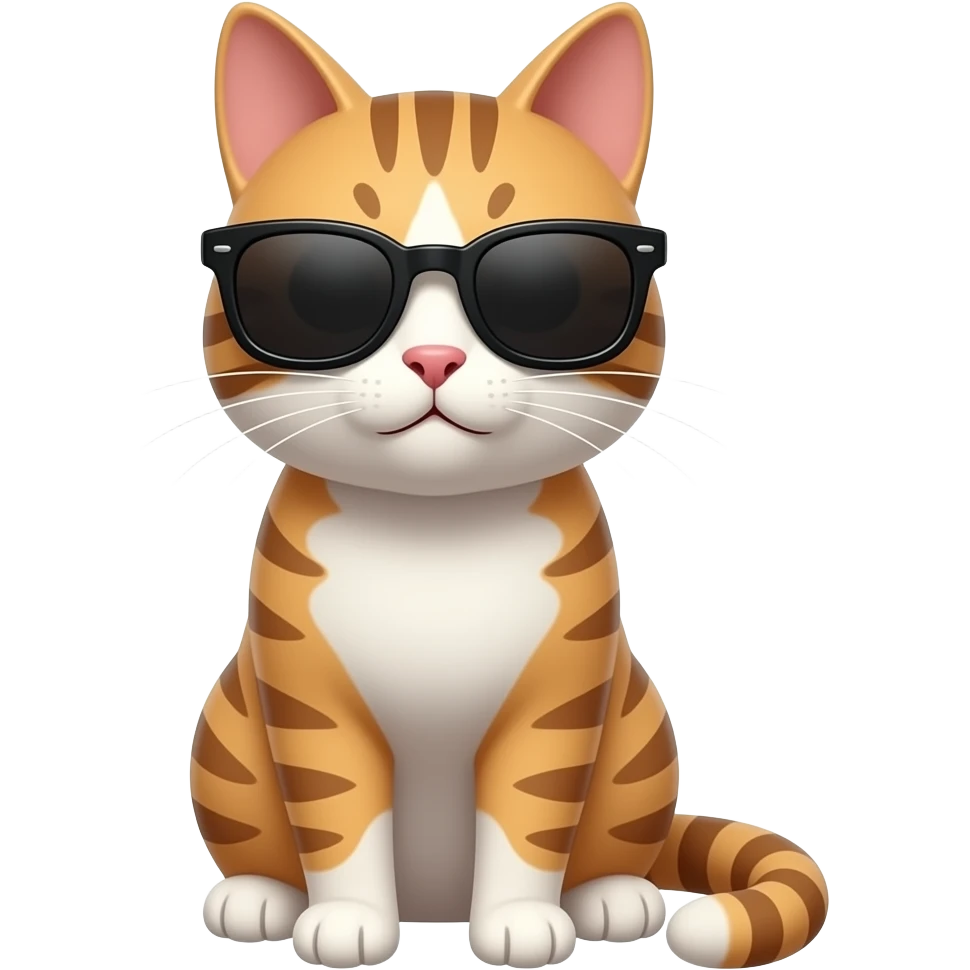 Cat wearing sunglasses emoji