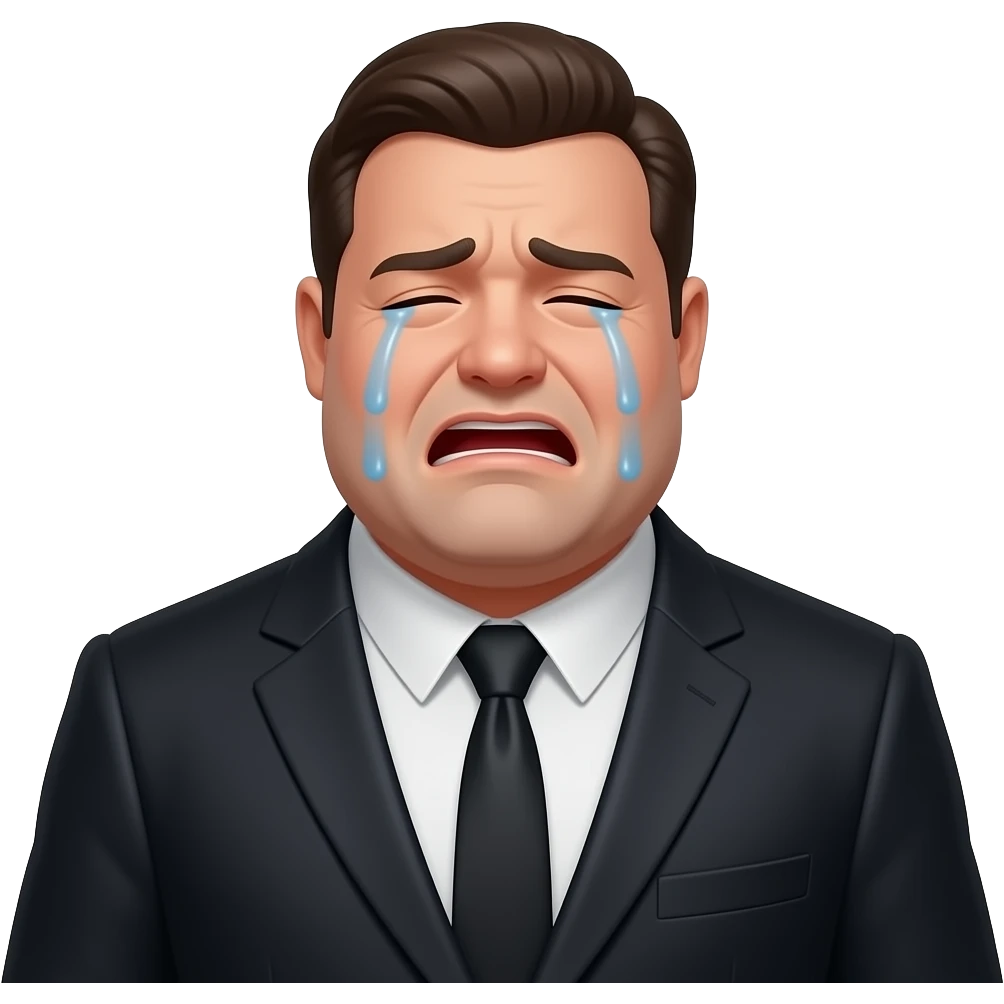 Ace of spaids who is crying and obese because of his divorce emoji