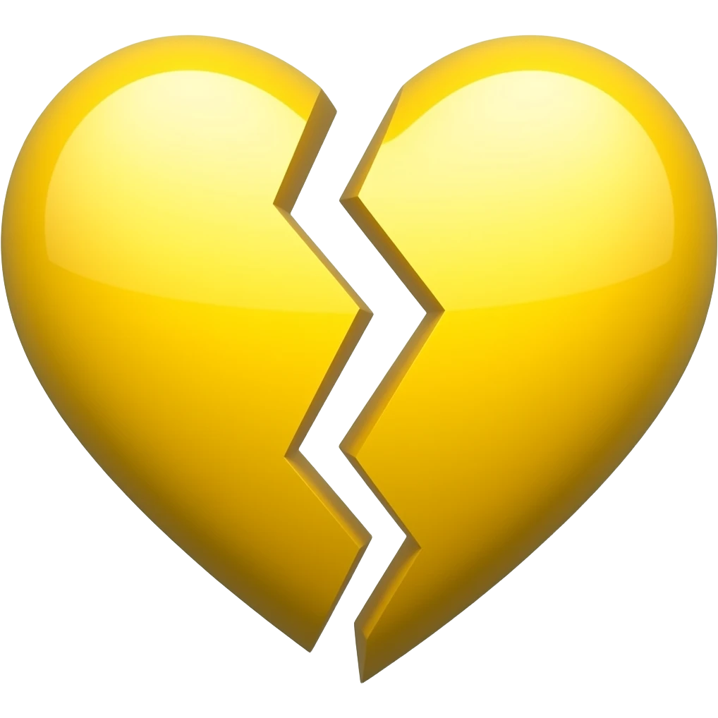 Generate by using these💛+💔 emoji