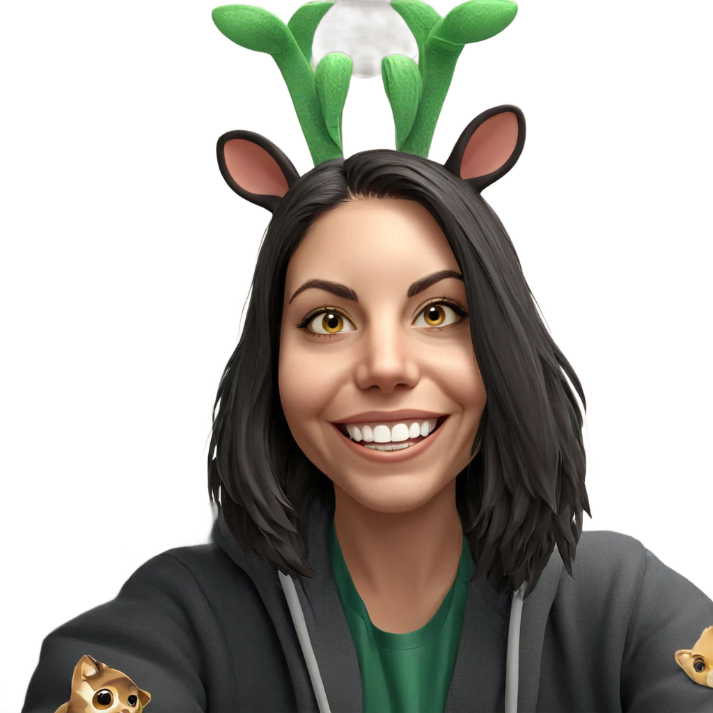 smiling boy with animal ears emoji