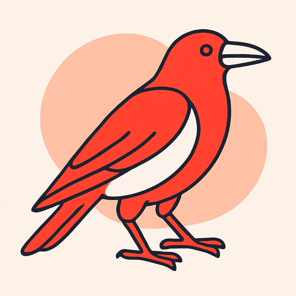 Crow emoji