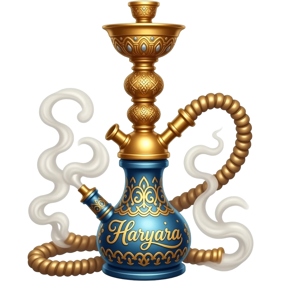 Make a text emoji with desi hookah text is Haryana emoji