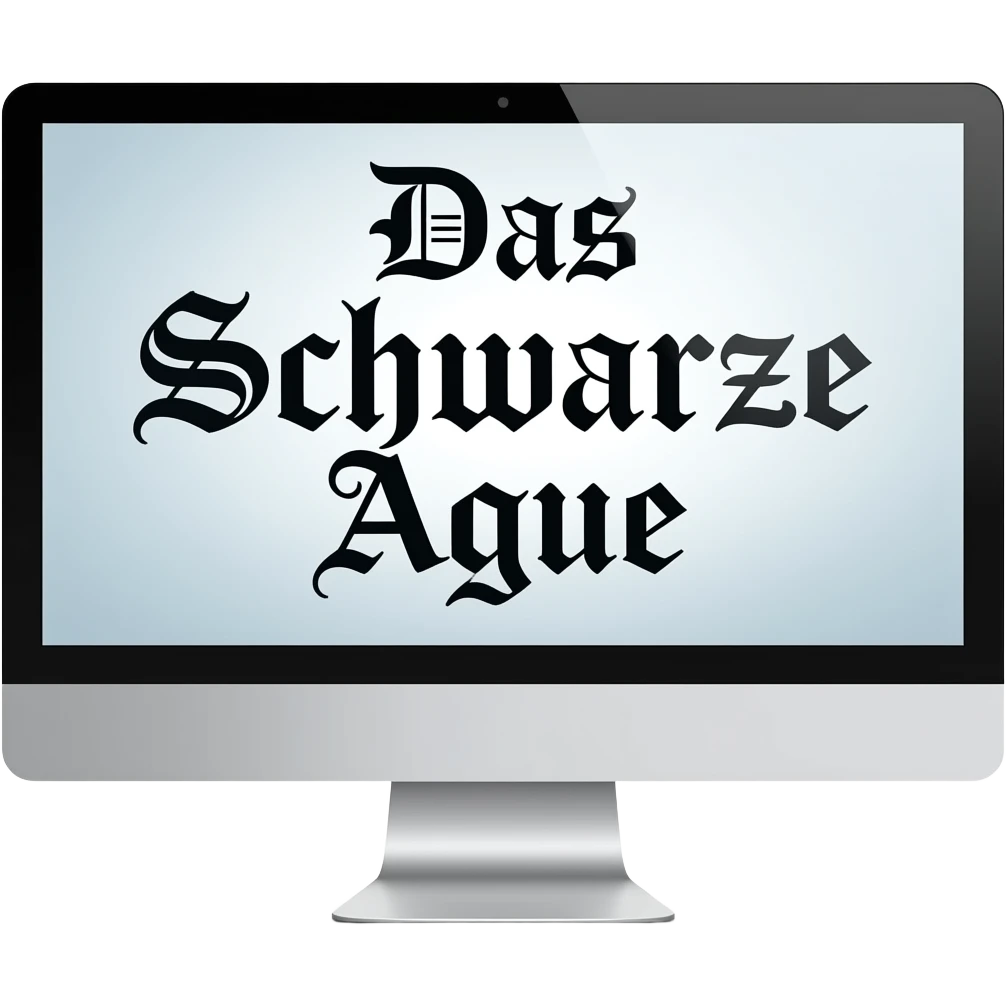 ein desktop aue dem steht Das Schwarze Auge emoji