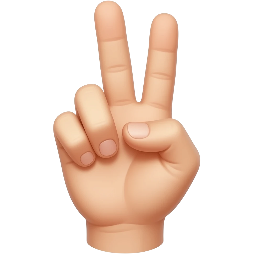 3 fingers emoji