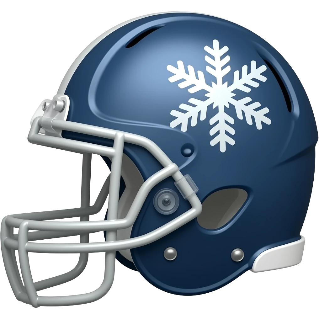 football helmet snowflake emoji