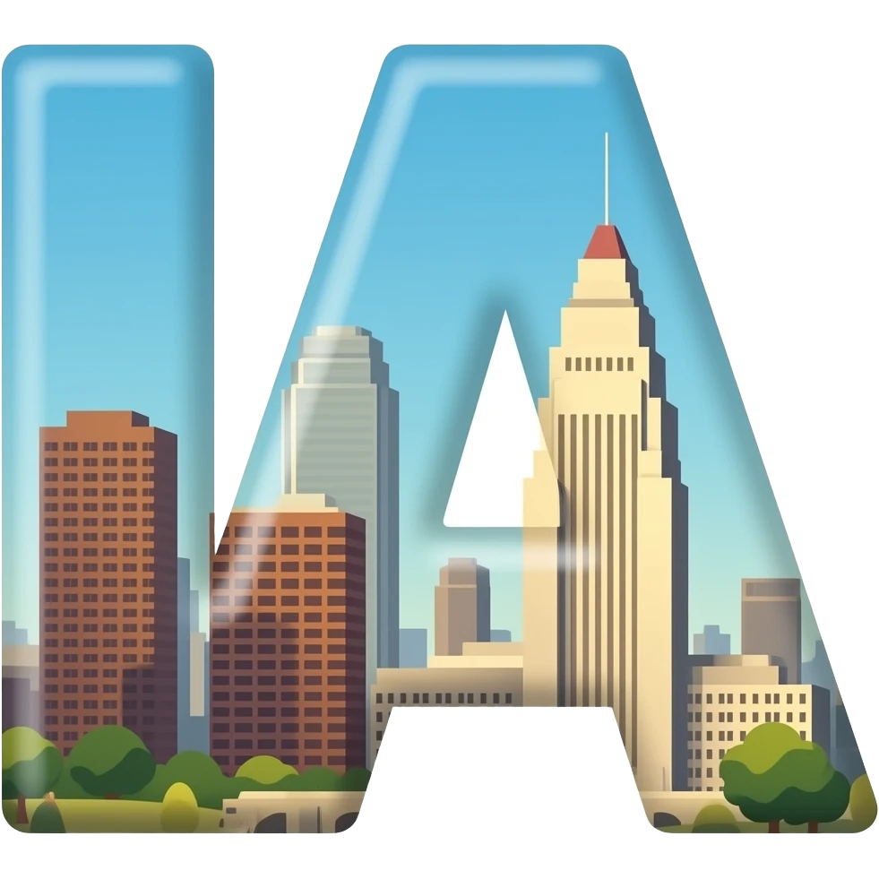 les lettres LA pour los angeles en emoji emoji