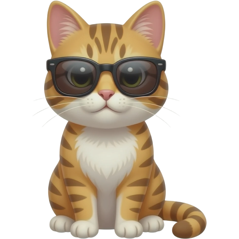 Cat wearing sunglasses emoji