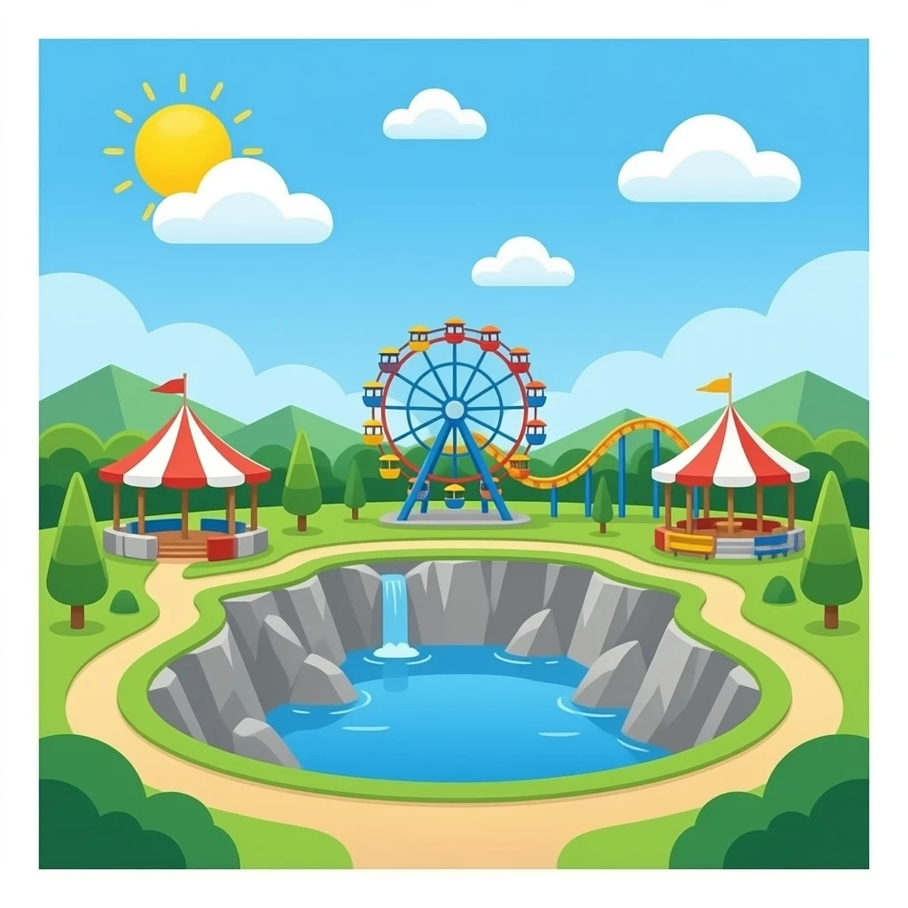 Quarry amusement park emoji