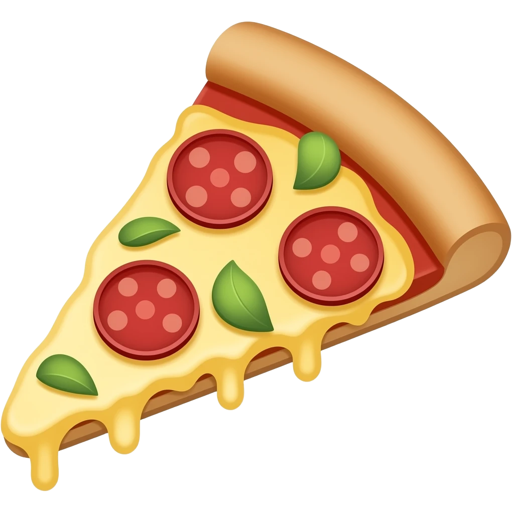 Emoji fetta di pizza Margherita emoji