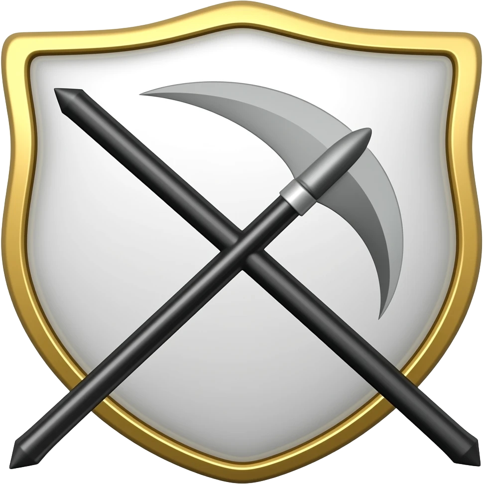 герб серп черный  гиральдика пиксель emoji