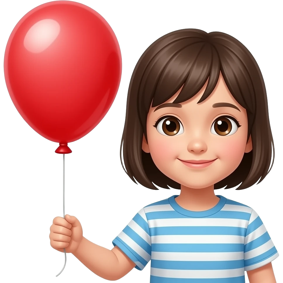 풍선을 들고 있는 어린이 emoji