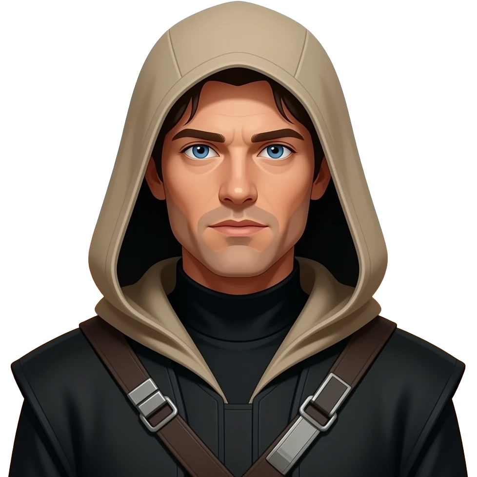 paul atreides  blue eyes with black beigehood in dune emoji