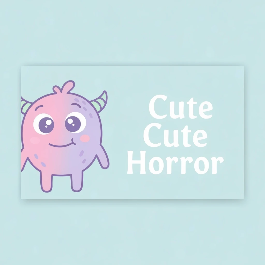 pastel horror banner, cute, expressive, minimal, variation 2 emoji