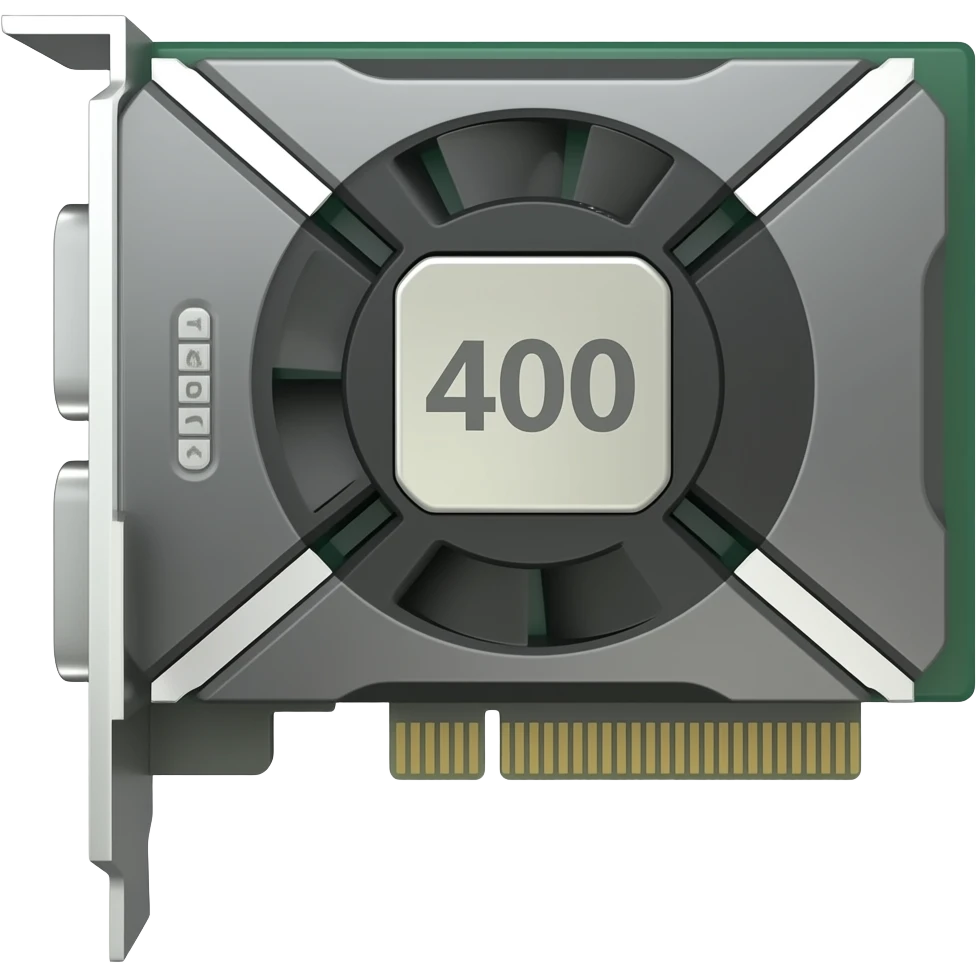 nvidia GPU A100 3D rectangular video card emoji