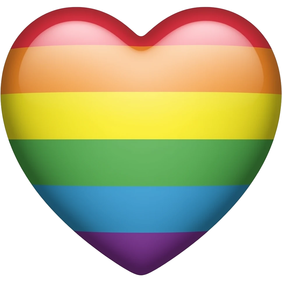 Progress flag heart red, orange, yellow, green, blue, violet, white, pink, light blue, brown, black emoji