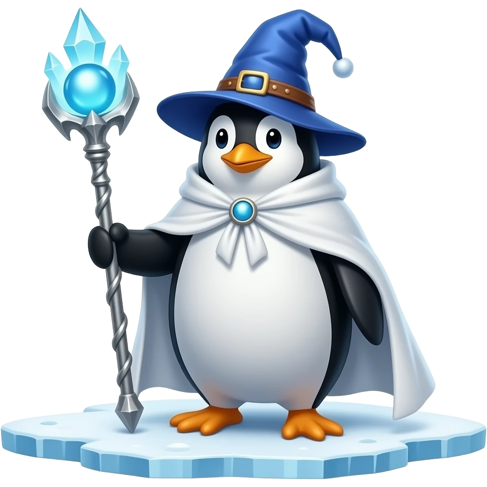 Penguin Wizard emoji