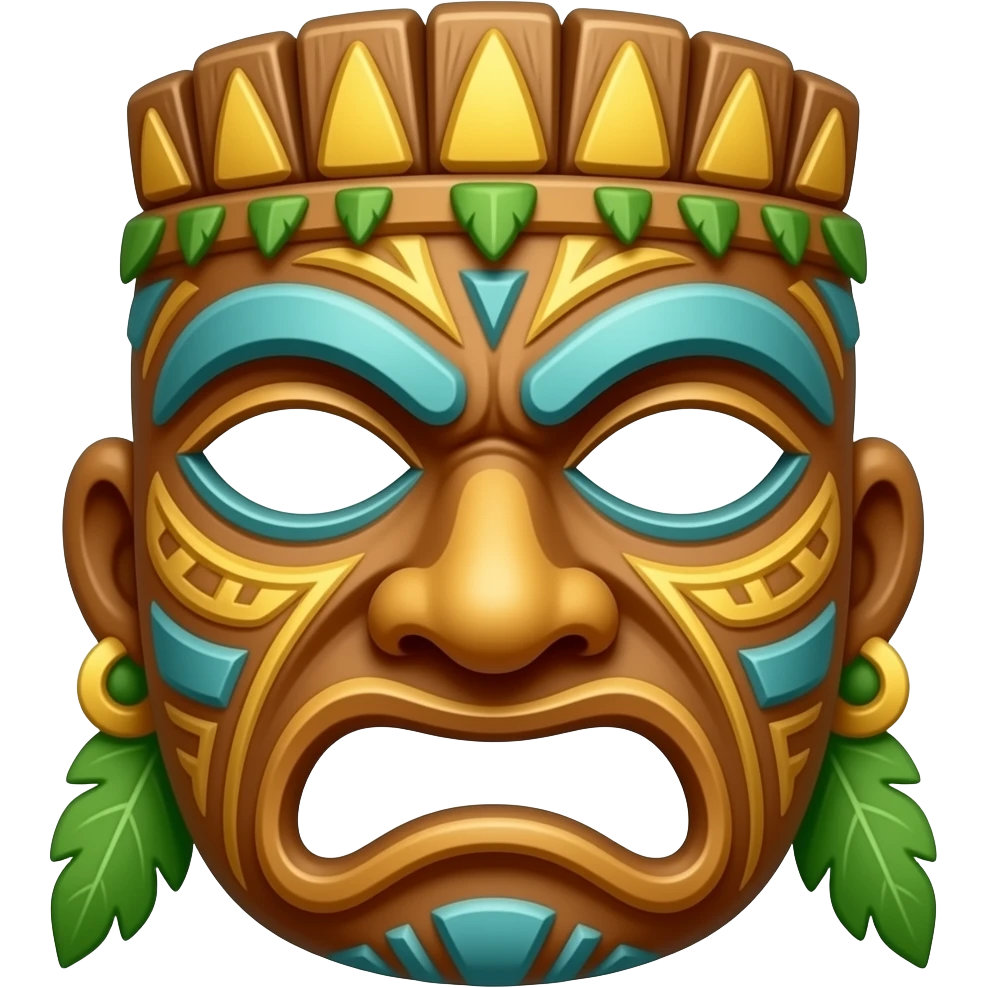 tiki taka tribe mask emoji