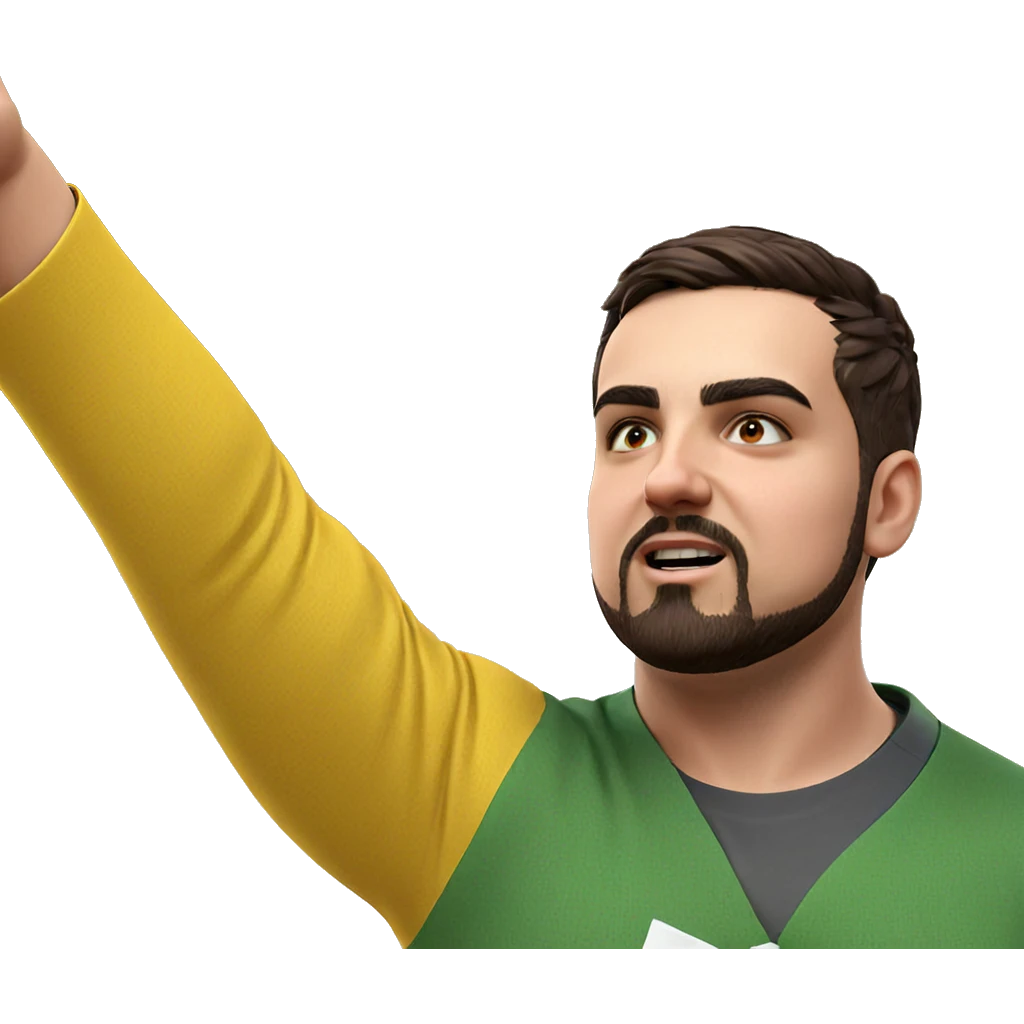 meme parody of a guy emoji