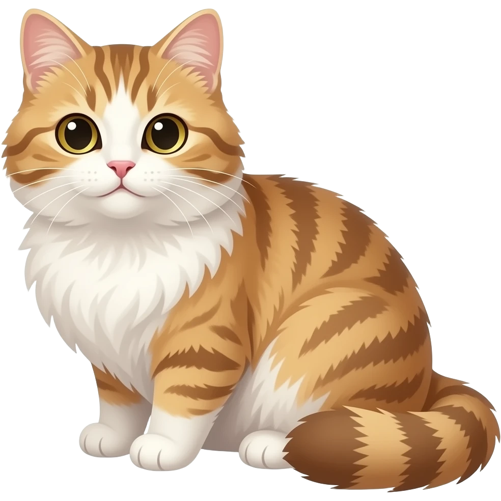 Fluffy cat emoji