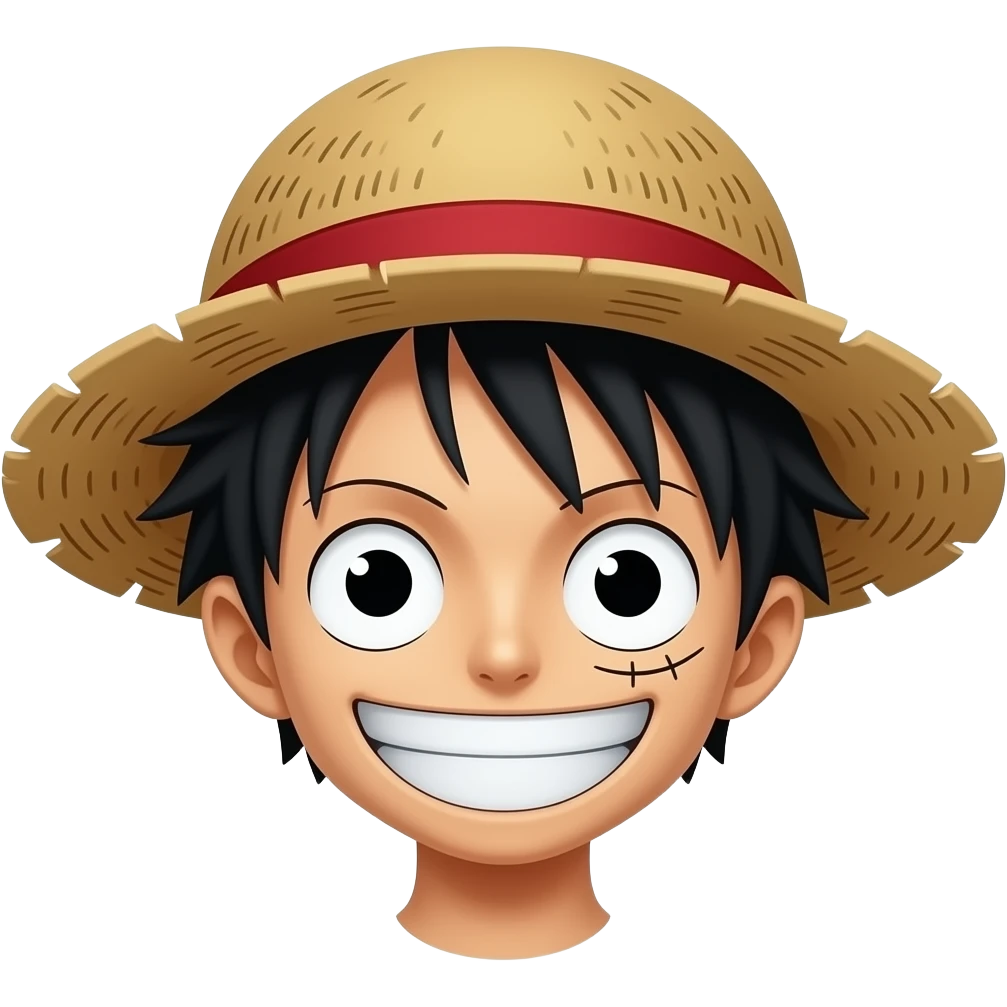 Le chapeau de paille de luffy dans one pièce juste le chapeau emoji