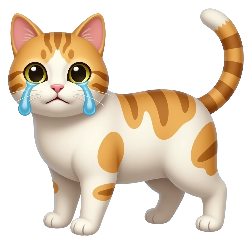 cat cry emoji