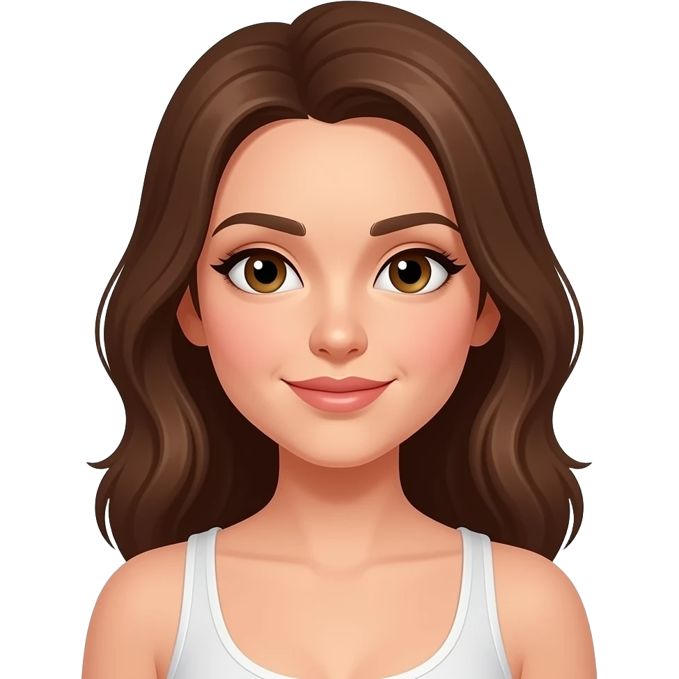 Woman buttwhile looking at front emoji