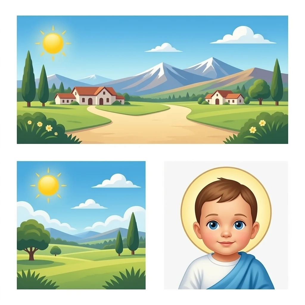 Santa Ana, San Joaquín y la divina infantita emoji
