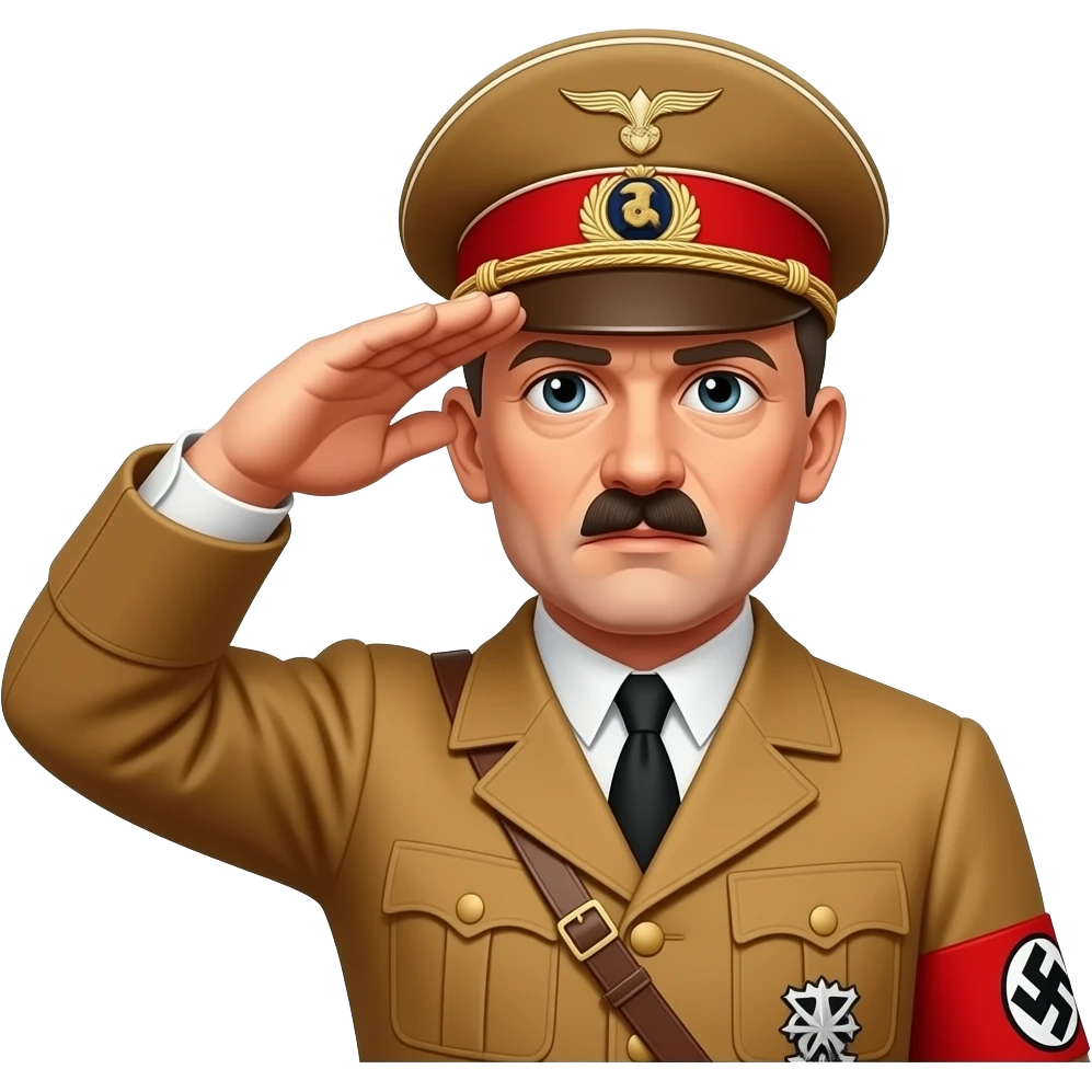 Hitler salute emoji