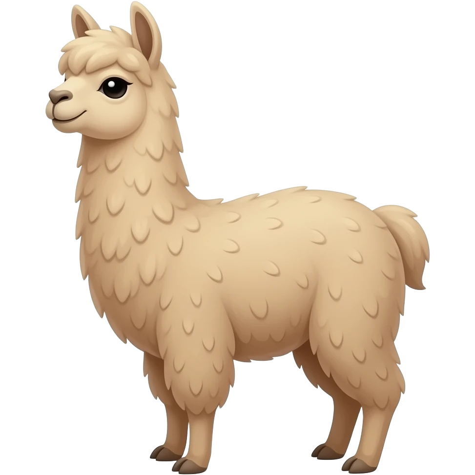 Cartoon llama emoji