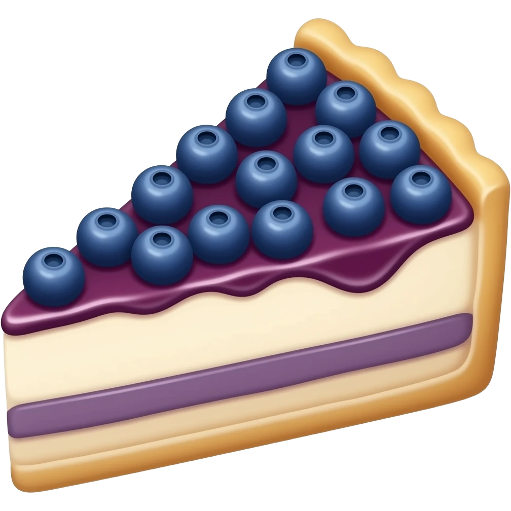 Blueberry cheesecake emoji