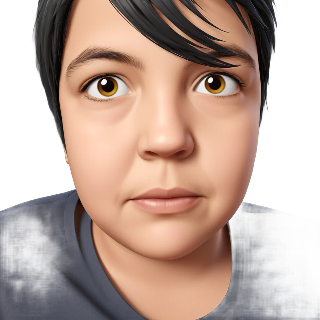 realistic portrait of a boy emoji