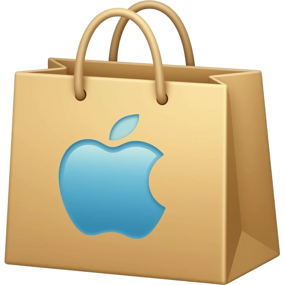 Mac shopping bag emoji