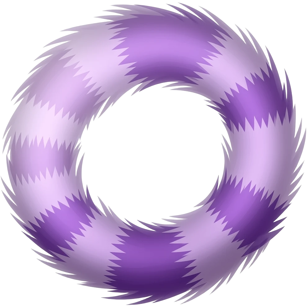 Purple cat tail emoji