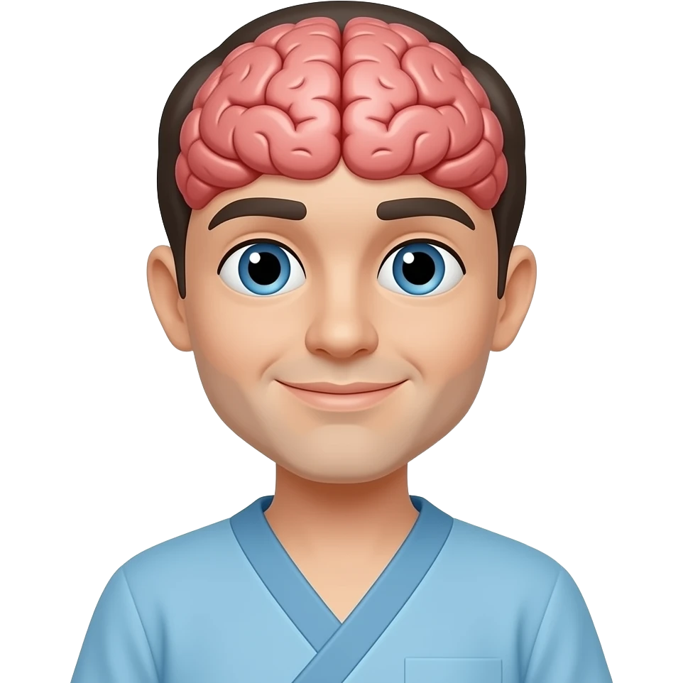 necesito una imagen que represente una paciente neurologica emoji