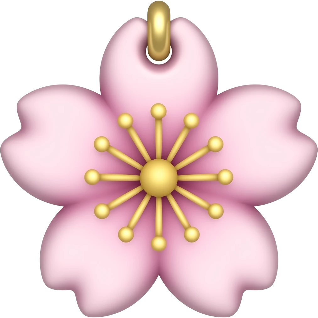 Sakura charm emoji