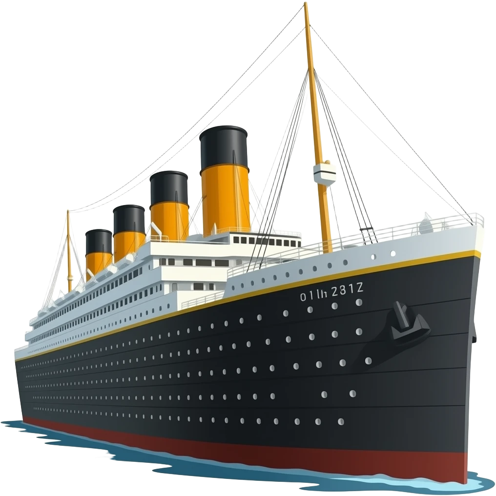 The titanic ship emoji