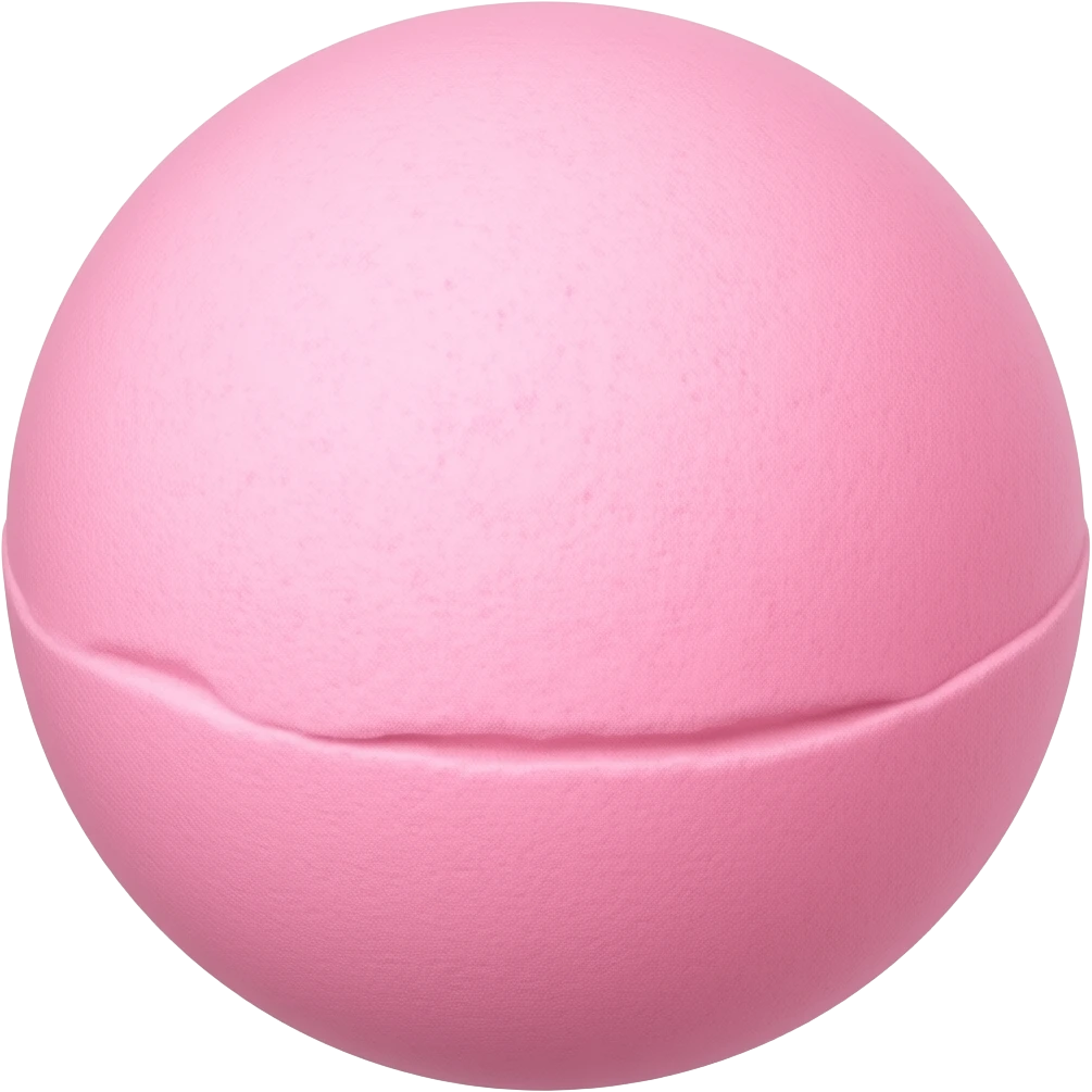 Pink bath bomb emoji