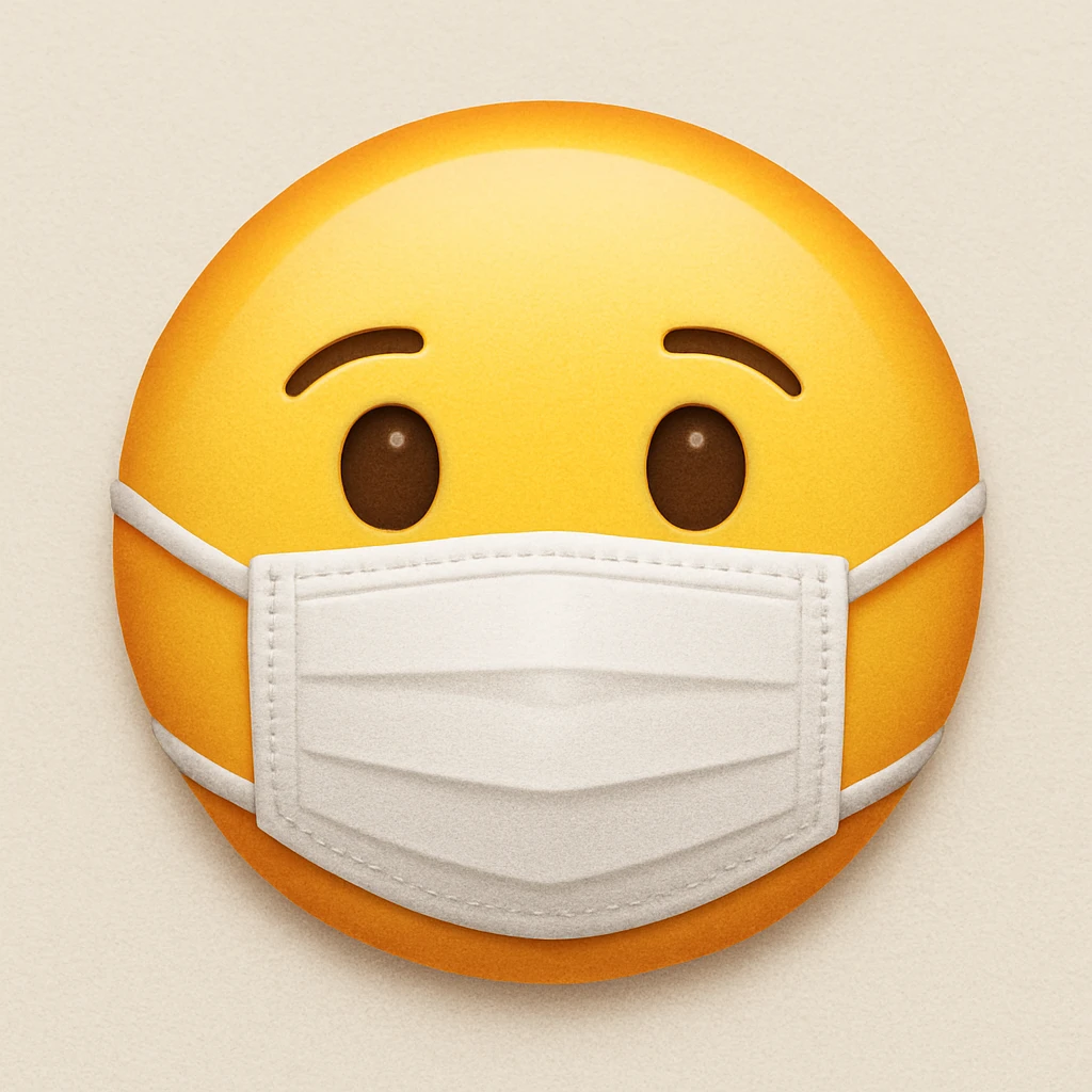emoji with mask emoji