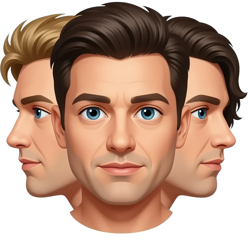 Queen's "The Miracle" album features the faces of the four band members merged into one, an innovative use of image processing technology at the time. emoji