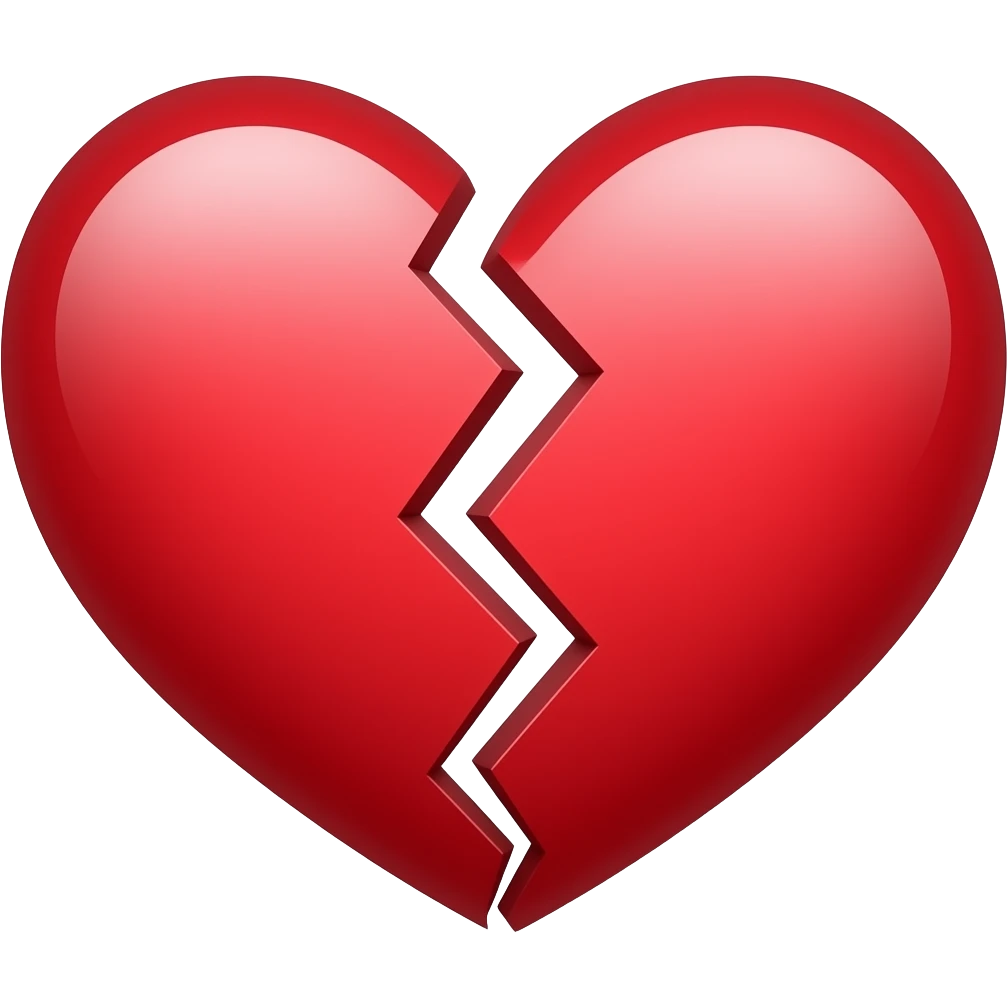 аккуратное сердце разбитое emoji