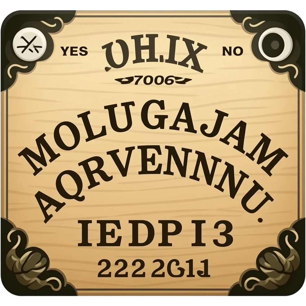 Ouija boarrd yes no emoji